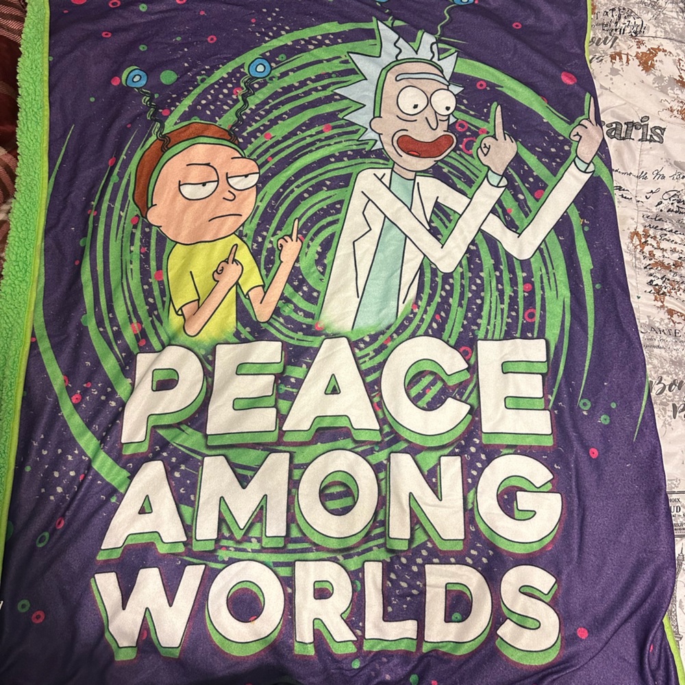 Rick And Morty Peace Among Worlds Blanket